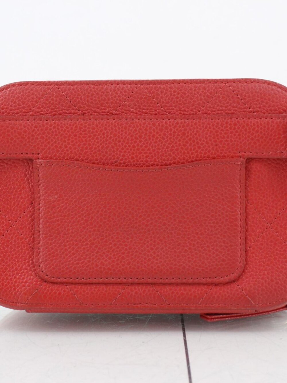Chanel Red Caviar Waist Bag 27-Series - Picture 2 of 8